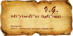 Várterész Gyöngyi névjegykártya